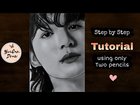 How to draw BTS Jungkook Drawing - step by step Tutorial