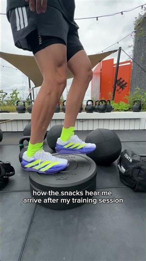 iykyk gym session 🤝 snacks 💜 #adidas #training #hybridtraining