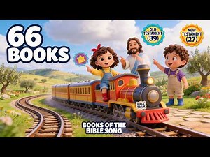 Bible Train 🚂 Books of the Bible Song | Old Testament + New Testament | Animated Sunday School song