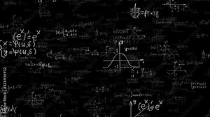 Math formulas loop Stock Video