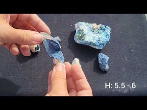 Blue Mineral? Lazulite, Lazurite, or Azurite !?