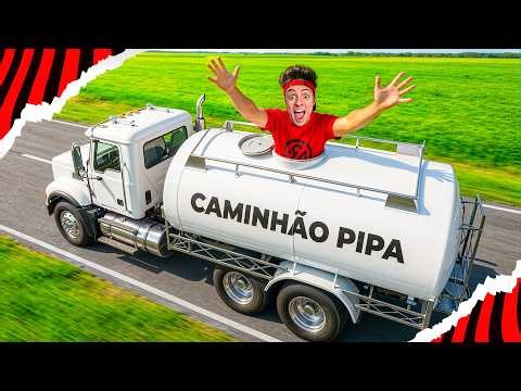 SURVIVING 24 HOURS INSIDE A WATER TRUCK! 💧🚚