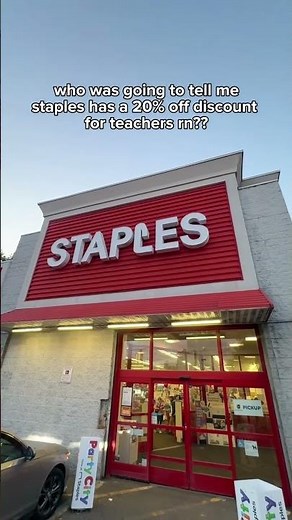 20% off for Teachers at Staples!