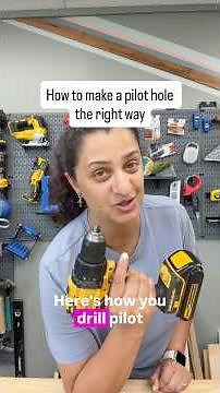 How to drill pilot holes the right way. #woodworkingtips #diyprojects