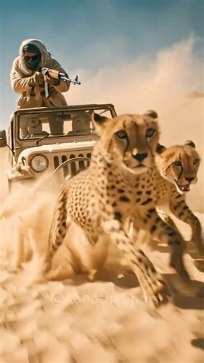 Hunter vs Cheetahs: An Unexpected Hero Appears! 🦅🐅💨 #wildliferescue #wildlife