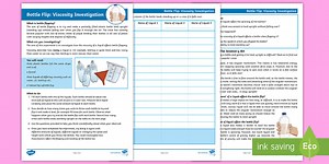 Bottle Flip: Viscosity Science Experiment