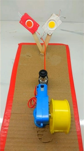 Generator energy with gear dc motor || Electrical Energy Generator #youtubeshorts #dcmotor #viral