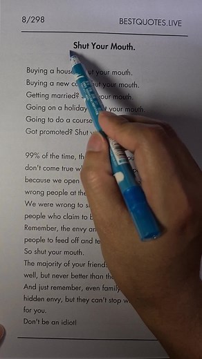 Shut Your Mouth... The Power of Keeping Your Success to Yourself!