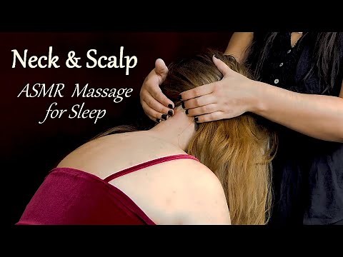 Scalp & Neck Massage for Sleep ♥ ASMR with Abby & Lucy, Whispering, Long Hair, Serene Relaxation