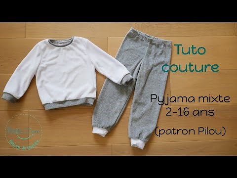 Tuto couture : coudre un pyjama d'hiver pour fille ou garçon (du 2 au 16 ans)