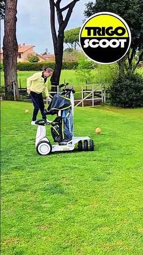Smartest golf scooter around.Lightweight. Compact. Assembles in seconds