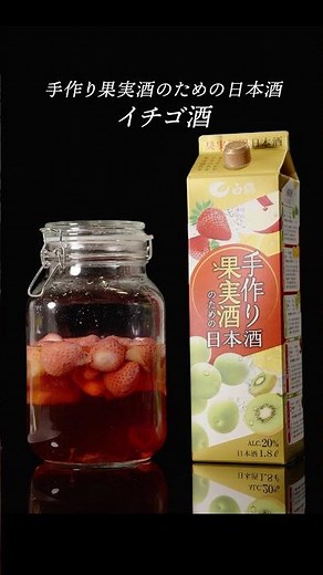 【イチゴ酒】手作り果実酒のための日本酒×イチゴ