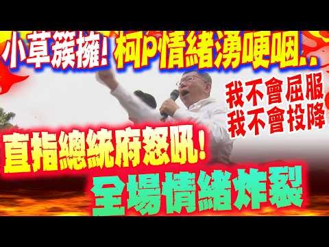 As Ko Wen-je left the stage, surrounded by a throng of grass, his emotions welling up and his voi...