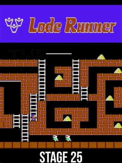 Lode Runner Stage 25 Gameplay Walkthrough