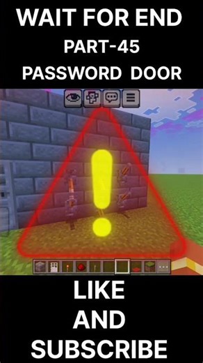 Minecraft Secret Password Door! 🔒🧱 #Shorts #Part45 #sudhirxgaming #minecraft #gaming