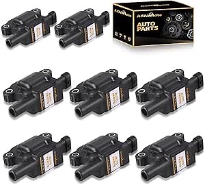 8PCS UF413 Ignition Coil Pack Replacement for Chevy Avalanche Camaro Colorado Express Impala Suburban Tahoe Buick Lacrosse Rainier Cadillac Escalade Pontiac G8 GMC Canyon Envoy
