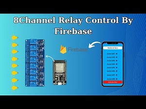 Smart Home Control: Automate 8 Relays with ESP32 and Firebase via Smartphone | Own Android App