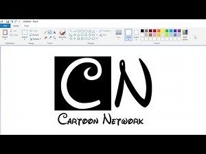 How to draw a Cartoon Network logo (Walt Disney style) using MS Paint | How to draw on your computer