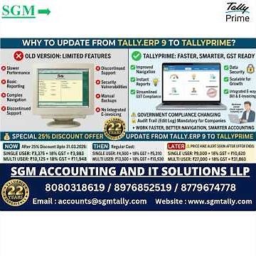 👉 Tally ERP 9 to Tally Prime Upgrade | Step-by-Step Guide + Hidden Benefits (Don’t Miss!)