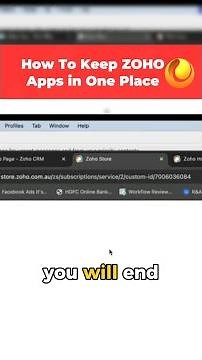 Zoho Apps: Avoid Multiple Org Issue - Keep all in one place