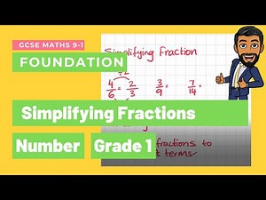 Simplifying fractions with examples and practice questions | GCSE Maths Foundation