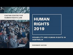 Human Rights 2019 - Disability and Human Rights in Australia