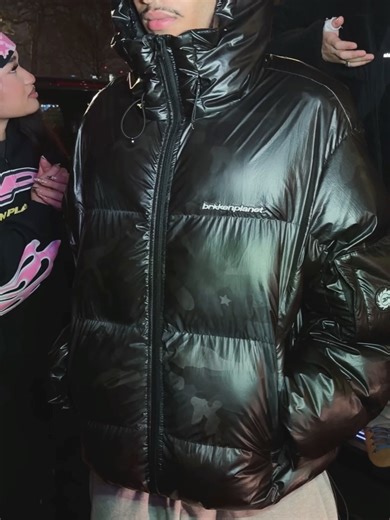 Broken Planet on Instagram: "new pieces dropping this sunday, january 18th, 8pm uk time ♨️🚨 heat reactive star camo puffer in black star balaclava fleece in black star logo basics set in navy blue broken plane knit in black fast boyz set fur zip up set in green star camo"