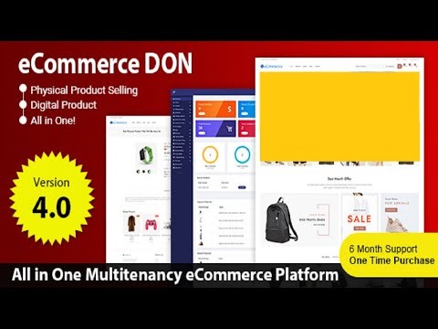 eCommerce DON Multi tenancy Online Store Platform SAAS