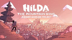 Hilda - Netflix logo 3D modeling - juliana vives