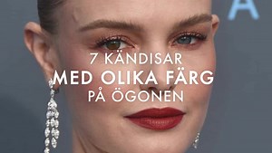 7 kändisar med olika färg på ögonen