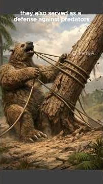 MEGATHERIUM: Meet Megatherium—a giant ground sloth that lived thousands of years ago #animals