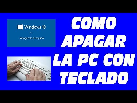 Como apagar la PC, computadora u ordenador con teclado