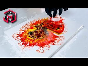 CELL EXPLOSION! Open Cup Acrylic Pouring for Beginners