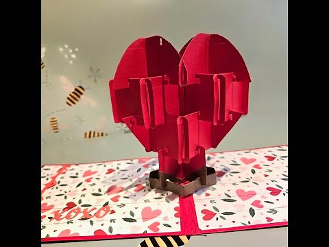 3D Pop Up Heart Tutorial