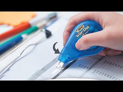 BIC Wite Out Brand EZ Correct Correction Tape Review - How Effective Is It? [2025]