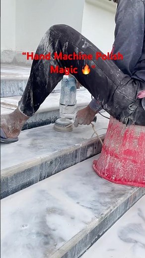 “How to Polish Stairs with Hand Machine 🔥 | Marble Step Polishing Tutorial” #sorts #marblepolish