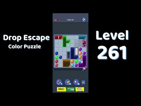 Drop Escape Level 261 Walkthrough 🟡🧩 | Color Puzzle Game Guide | Go Answer