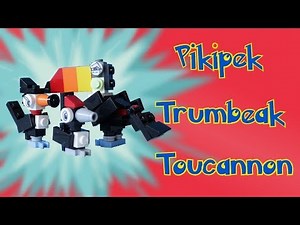 Lego Pokemon: Pikipek, Trumbeak, Toucannon Animation + Instructions