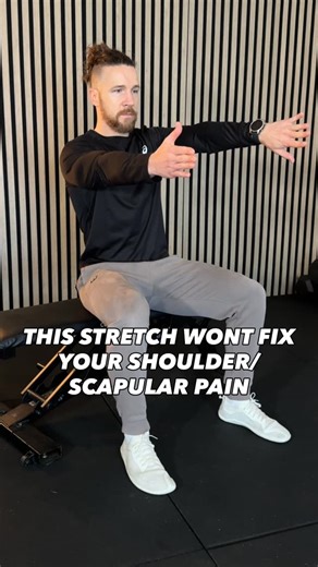 Calum Watson | Performance Coach on Instagram: "Passive stretching might give you temporary relief, but if you’re weak in that range, the shoulder pain will come back. When I say “stretching won’t fix it,” I’m talking about passive stretching specifically, holding a position without load. That has value for increasing range of motion, but it doesn’t build the strength you need to actually resolve shoulder pain (unfortunately it’s just not that simple). Loading the stretch and building strength i