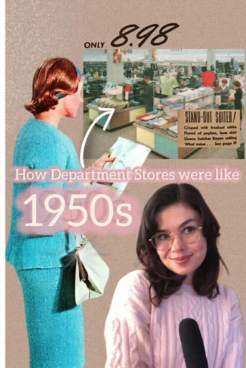 Shopping at a Department Store in the 1950s
