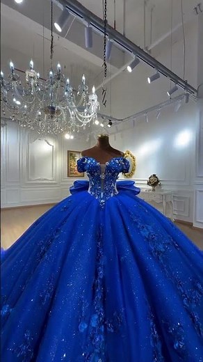 princess styl queen cara dress💐 beautiful luxury royal blue dress