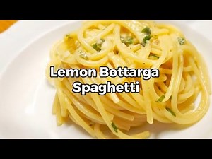 Bottarga & Lemon Pasta in 30 Minutes | Easy Weeknight Dinner