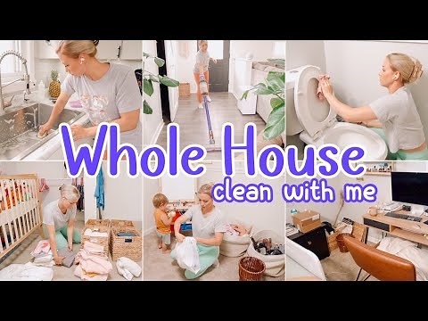 WHOLE HOUSE CLEAN WITH ME // CLEANING MOTIVATION // DECLUTTERING AND HOME ORGANIZATION // BECKY MOSS