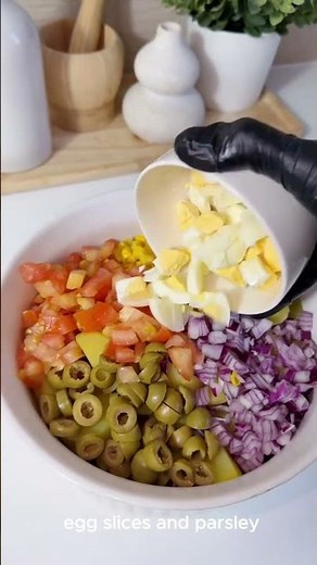 Ultra Creamy Mediterranean Potato Salad | Step-by-Step Recipe #dinnerideas