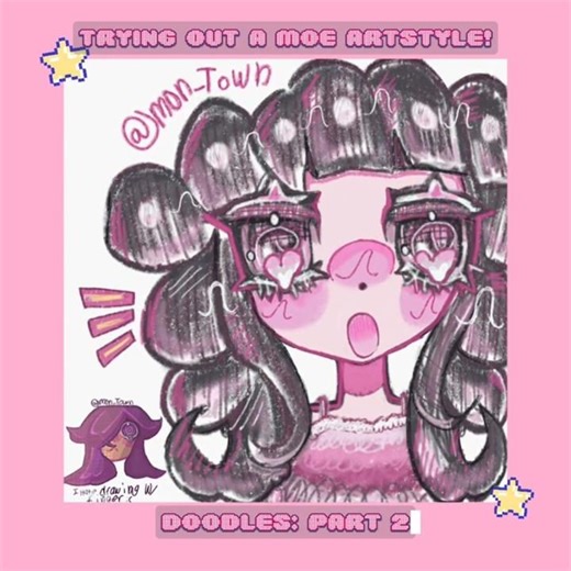 #speedpaint 70: Moe artstyle? #art #digitalart #mosimosi #moeartstyle #cute #pink #oc #kawaii