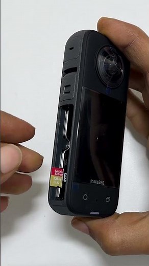 How to insert SD card into Insta360 X3 #shorts