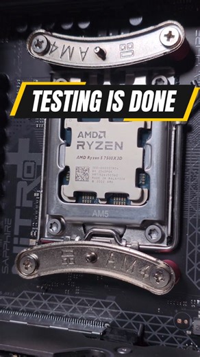 So testing is finally done on the AMD RYZEN 5 7500X3D CPU and that means one thing review is this week. #welshytech #7500x3d #x3dcpu #pcbuild #pcbuilding @amd_uk @amd | Welshytech