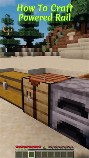 How To Craft Powered Rail #shorts