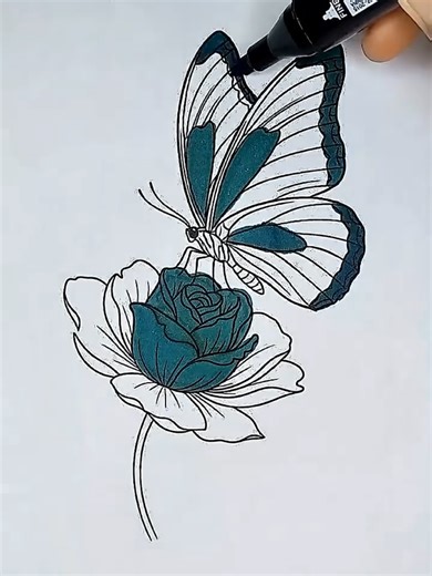🌷🩷 #asmr #colouring #asmrsounds #fyp #drawing