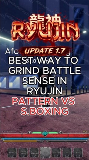 BEST WAY TO GAIN BATTLE SENSE RYUJIN Pattern Training showcase #ryujin #roblox #gaming #education
